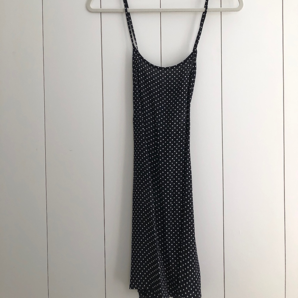 Brandy Melville Black Polka dot dress